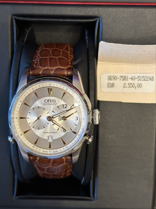 Zegarek automatyczny Oris Artelier Worldtimer