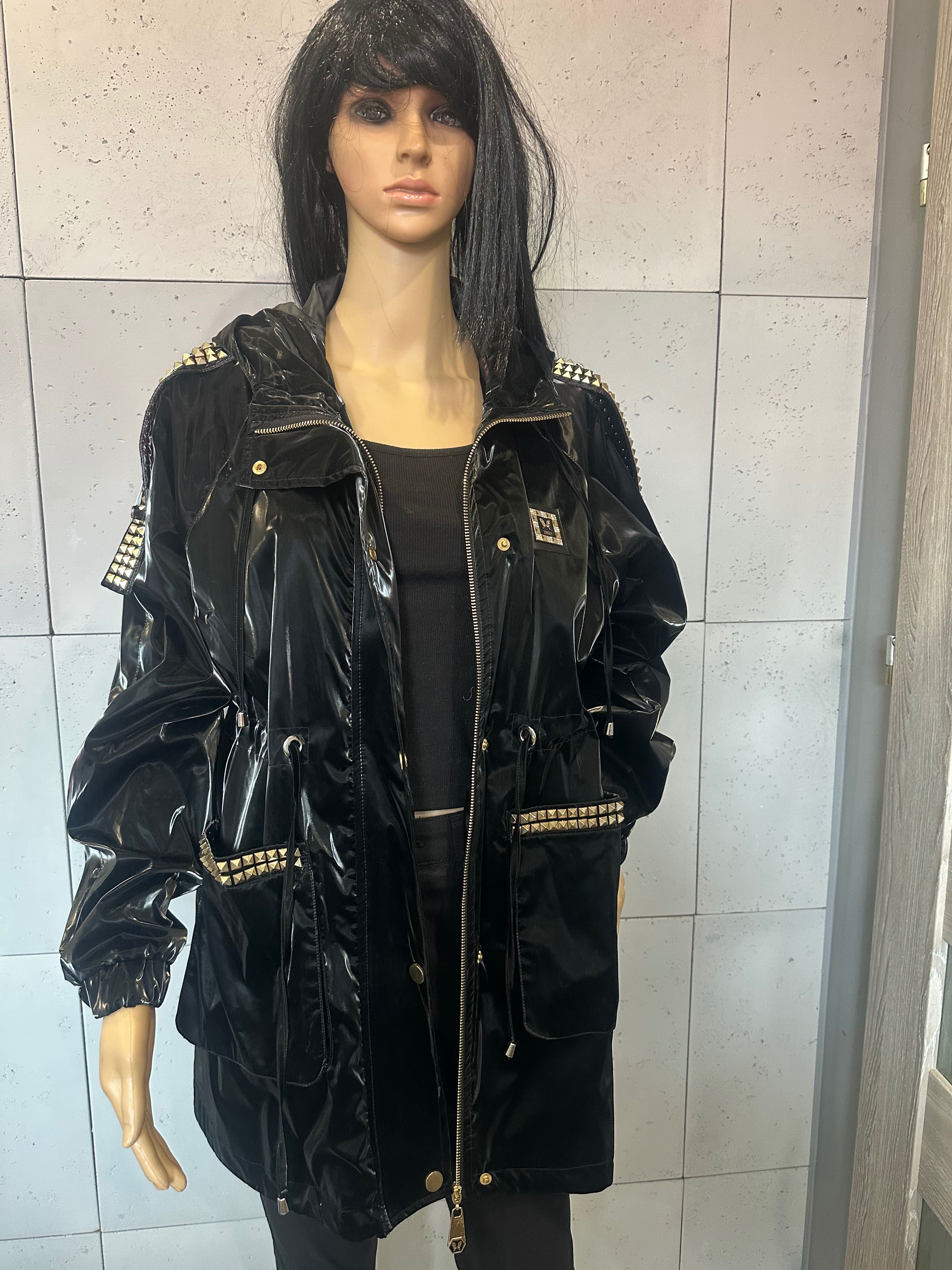 Elisabetta Zanardi luksusowa czarna parka 36 Września • OLX.pl