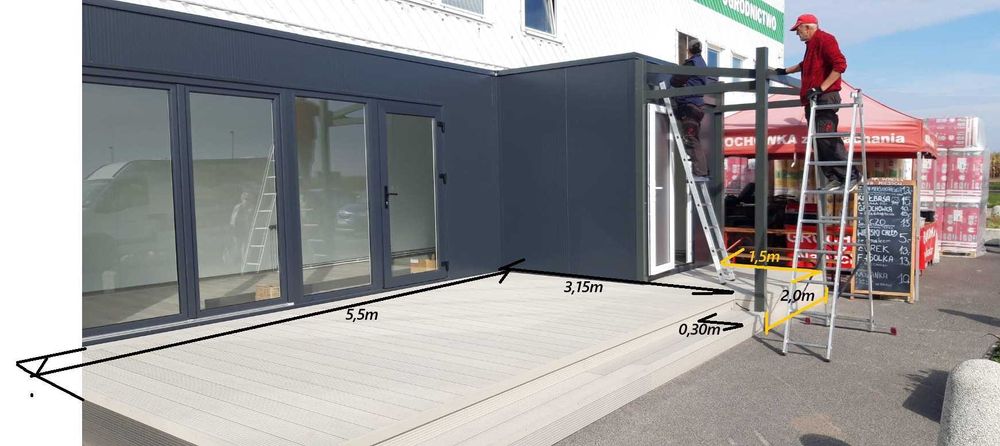 Taras z Kompozytu -Gamrat 22m2- Okazja!!!