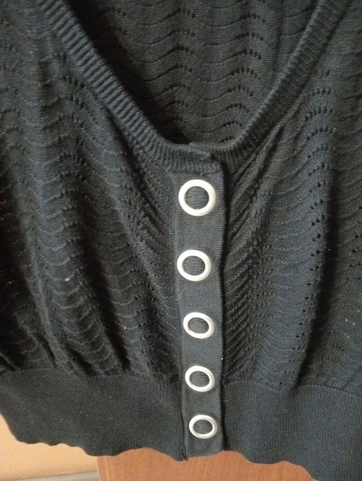 Sweter ażurowy zapinany Sara Kelly by Ellos