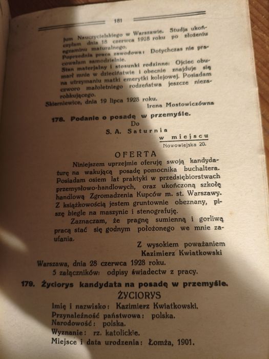 Sekretarz Urzędowy Seweryn Hartman 1929/1930 – przedwojenna książka II RP
