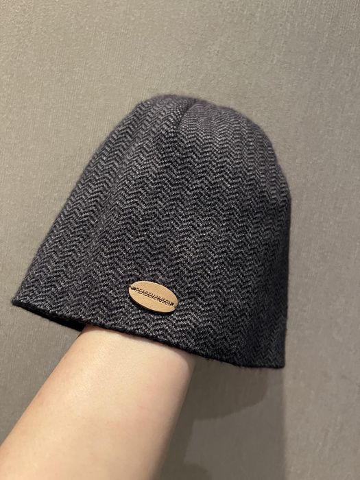 Тканевая кашемировая шапка