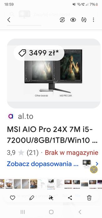 Komputer wmonitorze MC PRO 24X