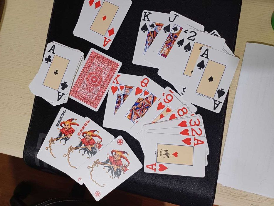 Карты игральные пластиковые Jumbo Index Piatnik (Австрия), без коробки