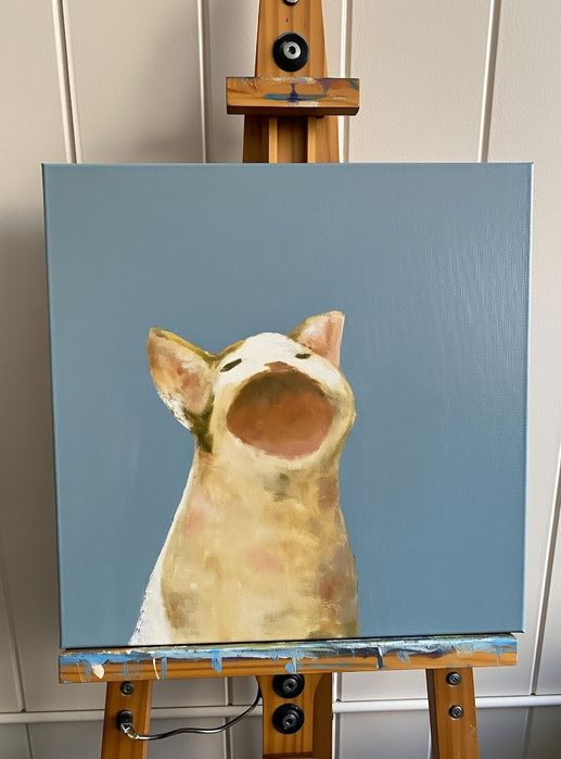 Картина маслом Pop-Cat