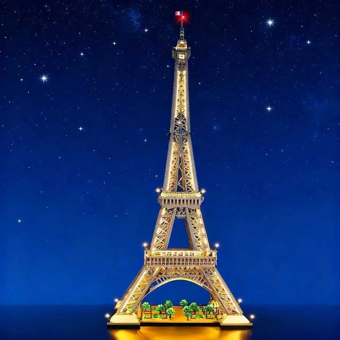 Конструктор як LEGO Ейфелева вежа (10307) + підсвітка, 10001 деталь