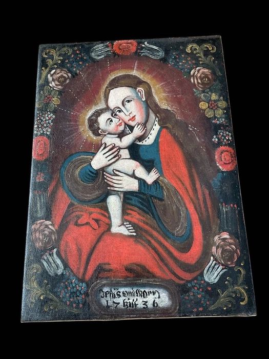 Lindo quadro Arte Sacra - Barroco - Século 18