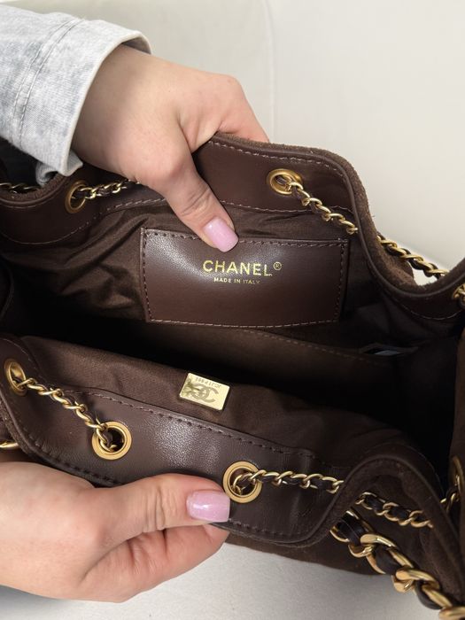 Сумка Chanel 25 Small шоколадна