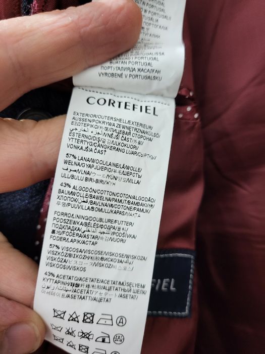 Blazer em lã e algodão