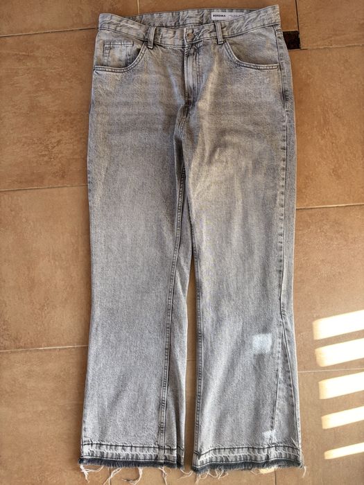 Flared Jeans Bershka/ Бершка ФЛАРЕД ДЖИНСИ СІРІ