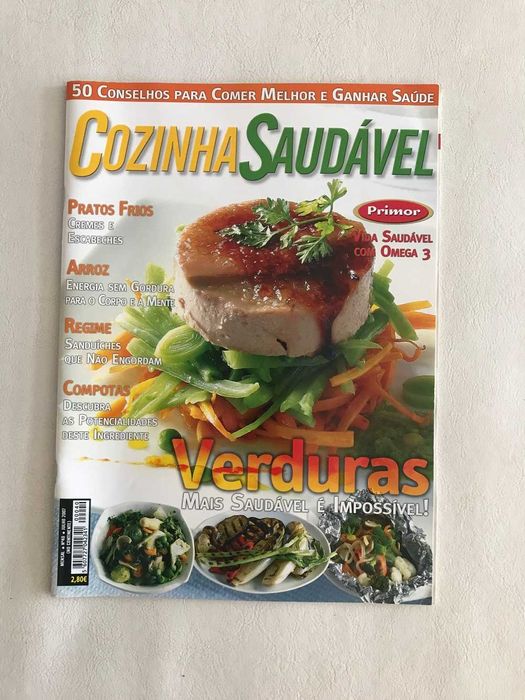 Lote revistas culinaria cozinha saudavel vegetariana