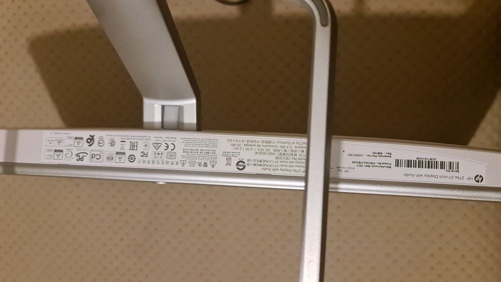 Ecrã monitor HP a funcionar na perfeicao