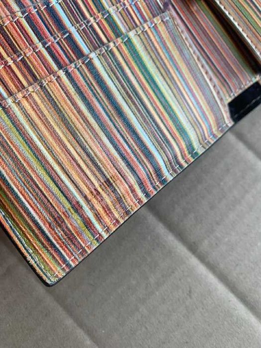 Брендовый итальянский кожаный кошелек Paul Smith