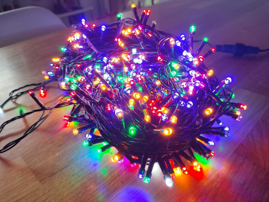 Lampki choinkowe 500 led multikolor nowe zewnętrzne i wewnętrzne 35m