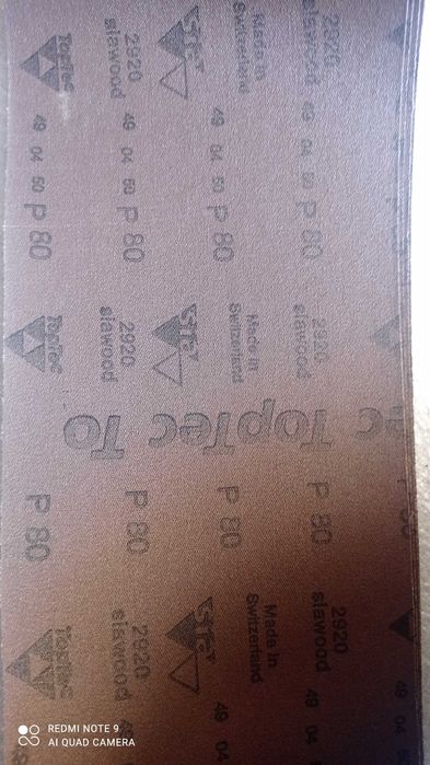 Шліфувальна стрічка Р 80 довжина 2600 мм Швейцарія