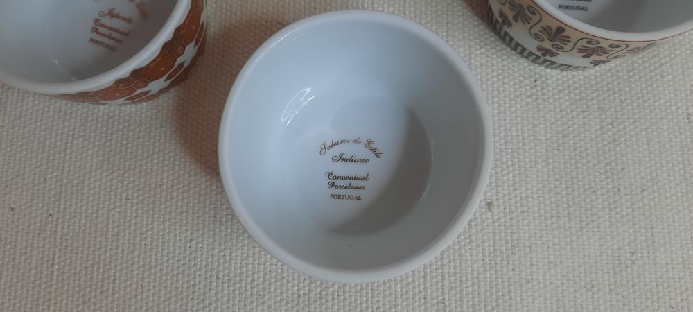 5 saleiros porcelana companhia das índias