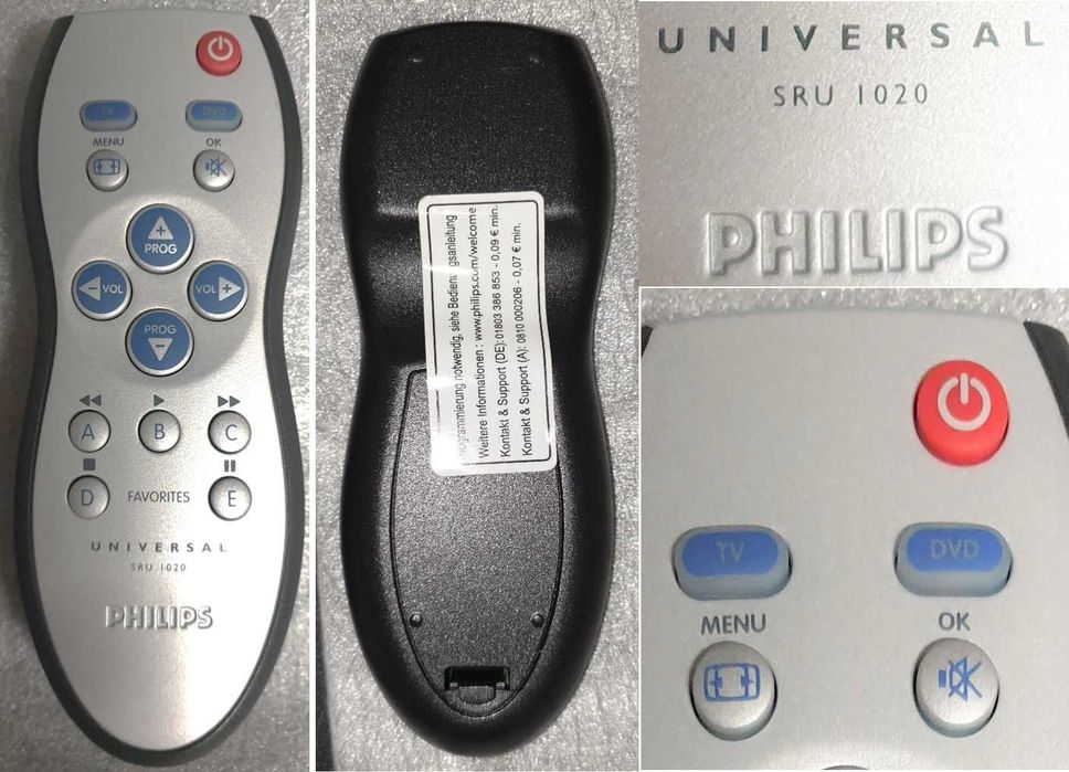Philips Universal Remote Control for TV, DVD, and VCR64740548763651122