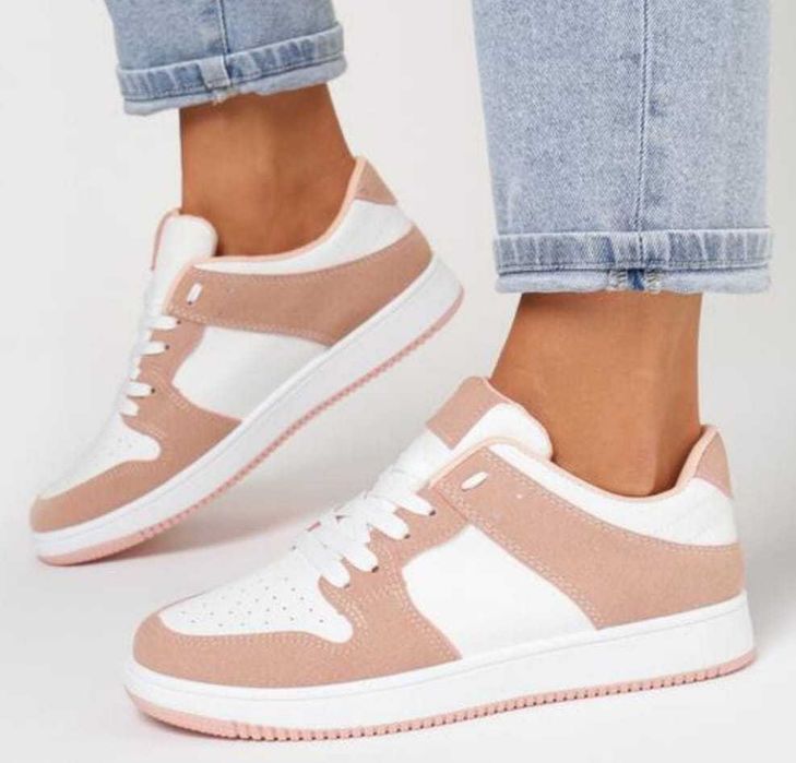 Biało różowe sneakersy rozmiar 39
