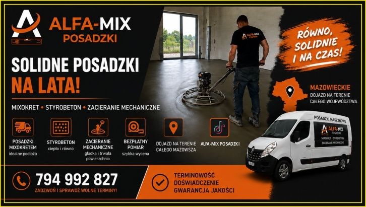 Posadzki,Styrobeton