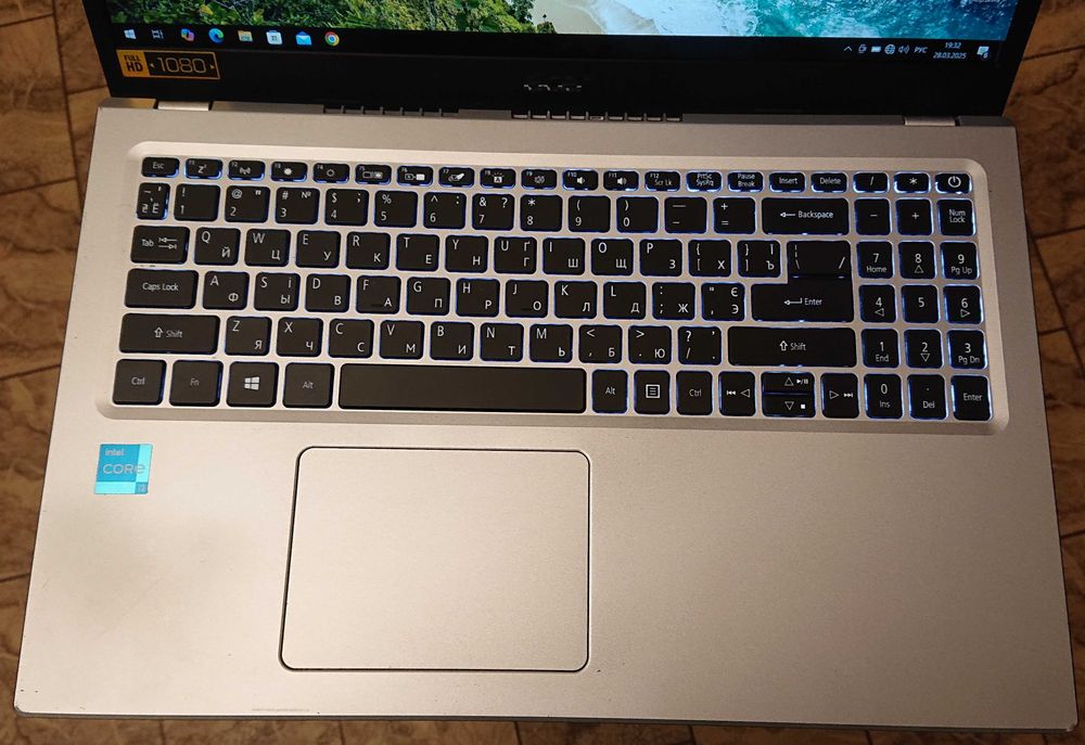 Acer /15,6 FHD/i3-1115G4/DDR4 12Gb/SSD 256Gb/HDD 500Gb/бат.5 ч