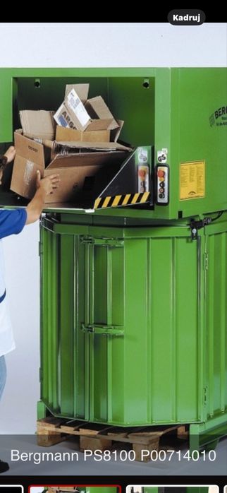 Rotokompaktor ,zgniatarka ,rozcinarka do pudelek makulatura.