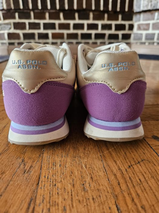 Sneakersy U.S. Polo Assn. | R. 37 | Fioletowe / Różowe / Beżowe