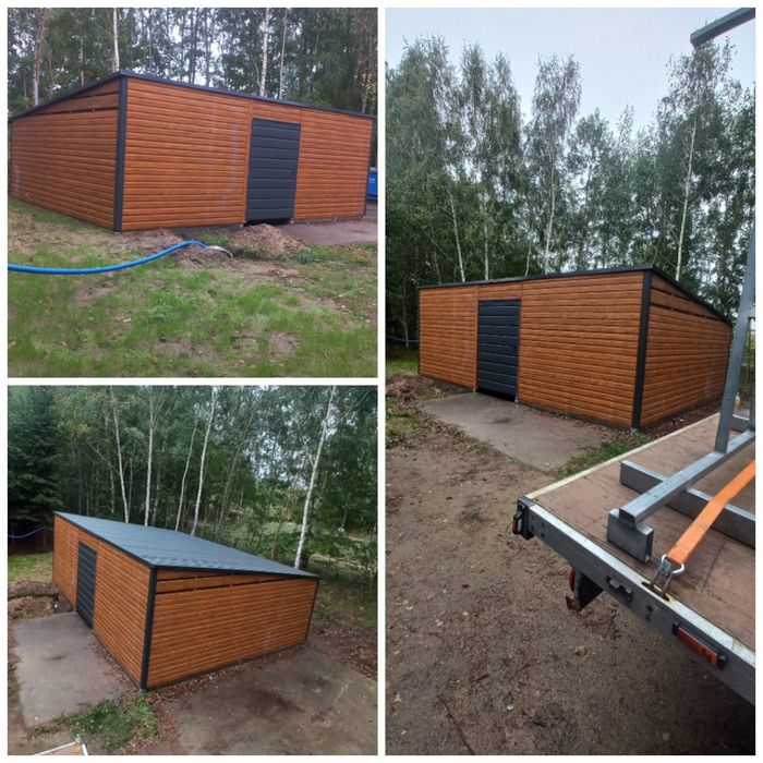 Garaż z dachem dwuspadowym pod różne wymiary , pomiar przy zamówieniu