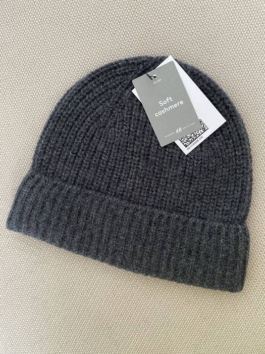 Кашеміровий комплект шапка та шарф premium quality h&m