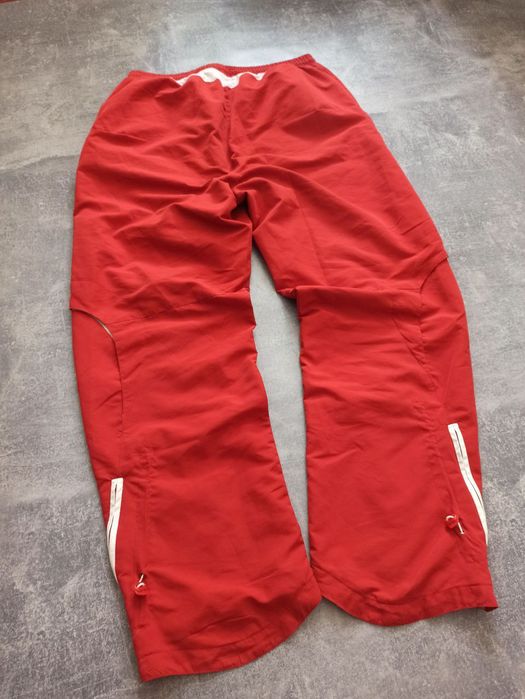 Широкие спортивные baggy спортивки нейлоновые с утяжками винтаж y2k sk