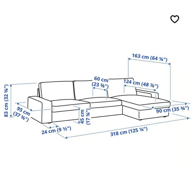Sofá Ikea Kivik IKEA 4 lugares