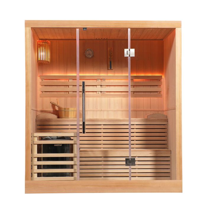 SAUNA FIŃSKA LUXOR XXL z Piecem 6KW 180x150x200cm