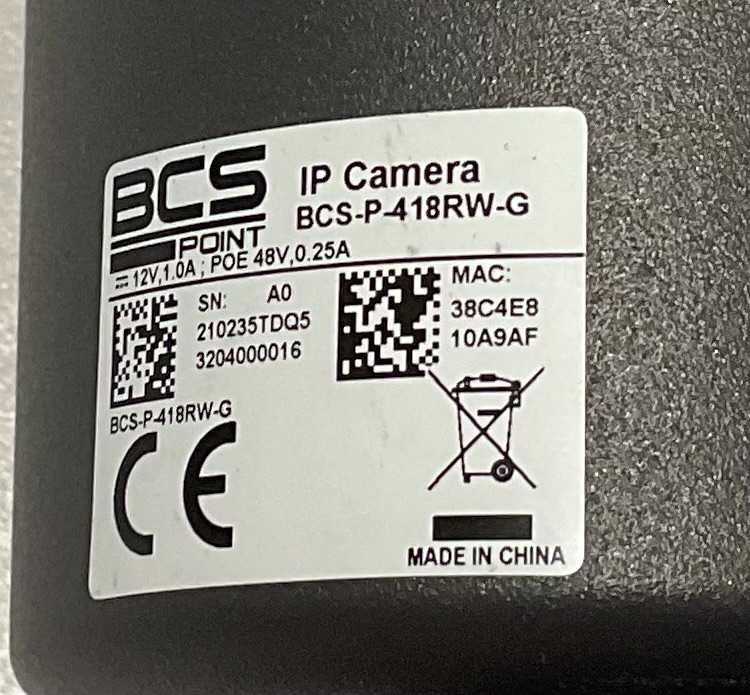 Kamera BCS-P-418RW-G