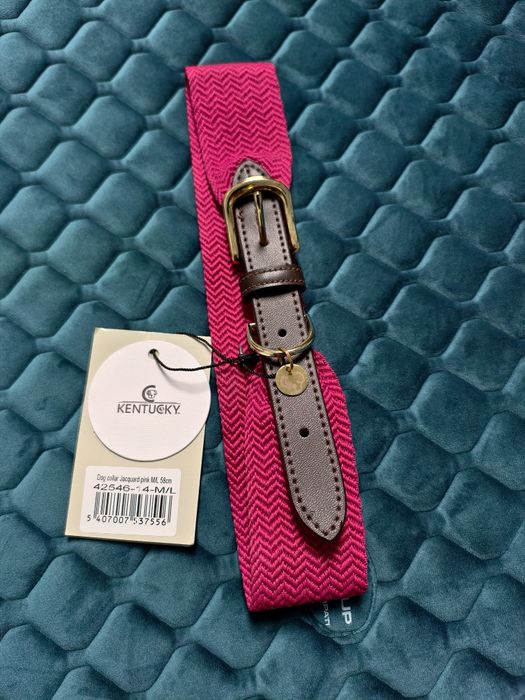Obroża dla psa Kentucky Jacquard pink XL