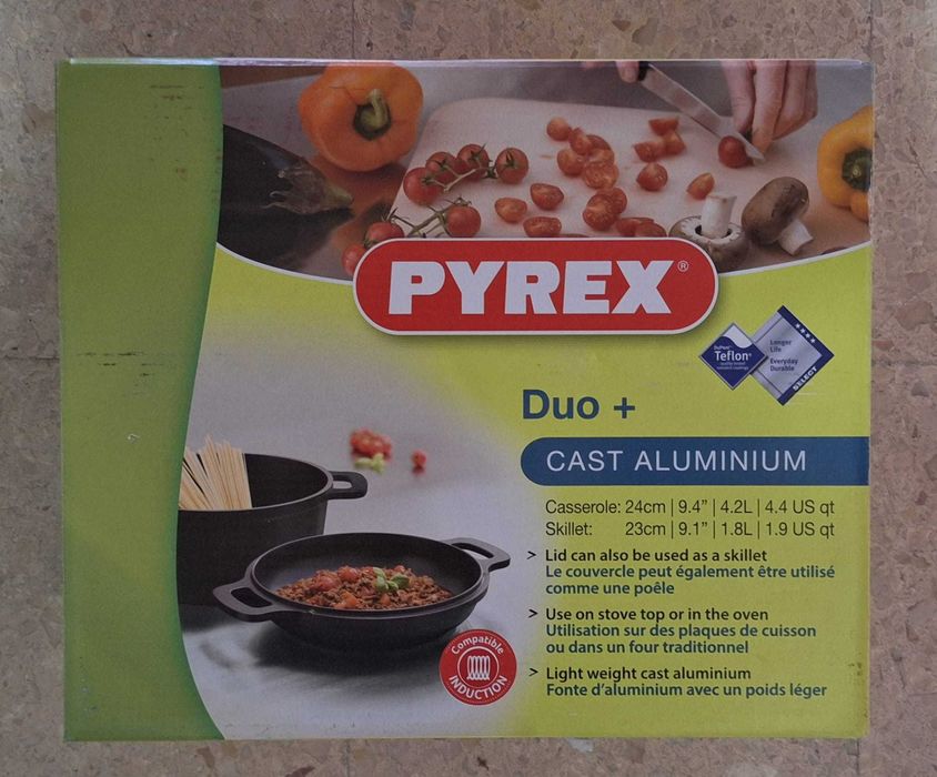 Panela e frigideira Pyrex Duo+ (NOVO)