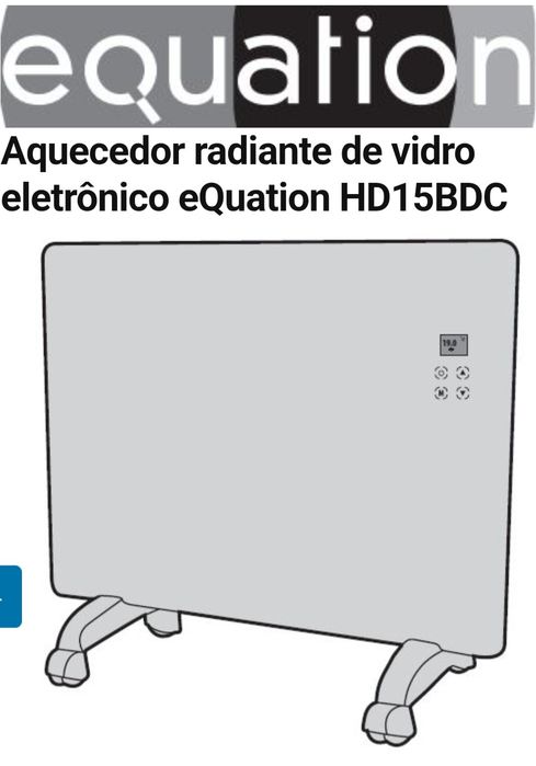 Aquecedor radiante de vidro