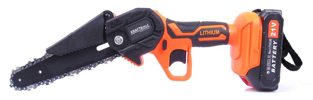 KRAFT&DELE Mini Piła Łańcuchowa Akumulatorowa Pilarka 6" 19cm KD10626