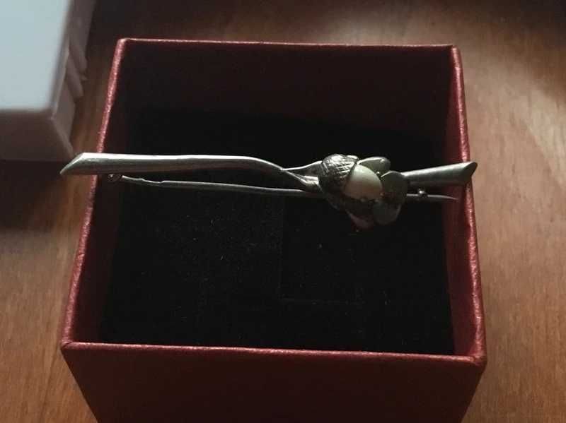 stara broszka srebro