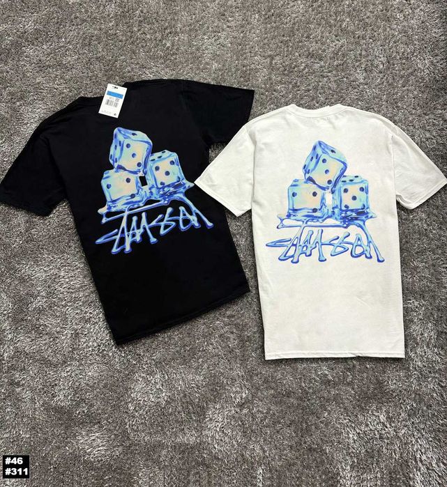 Новая Футболка Stussy Crystal - Стусси Большой Принт - XS S M L XL XXL