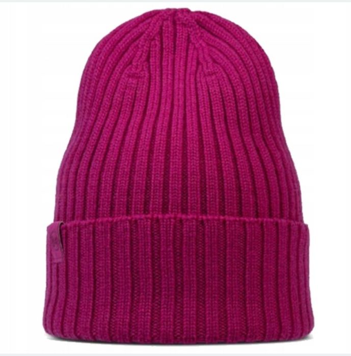 Buff 100% MERINO czapka wełniana knitted beanie norval orchid merynos fuksja