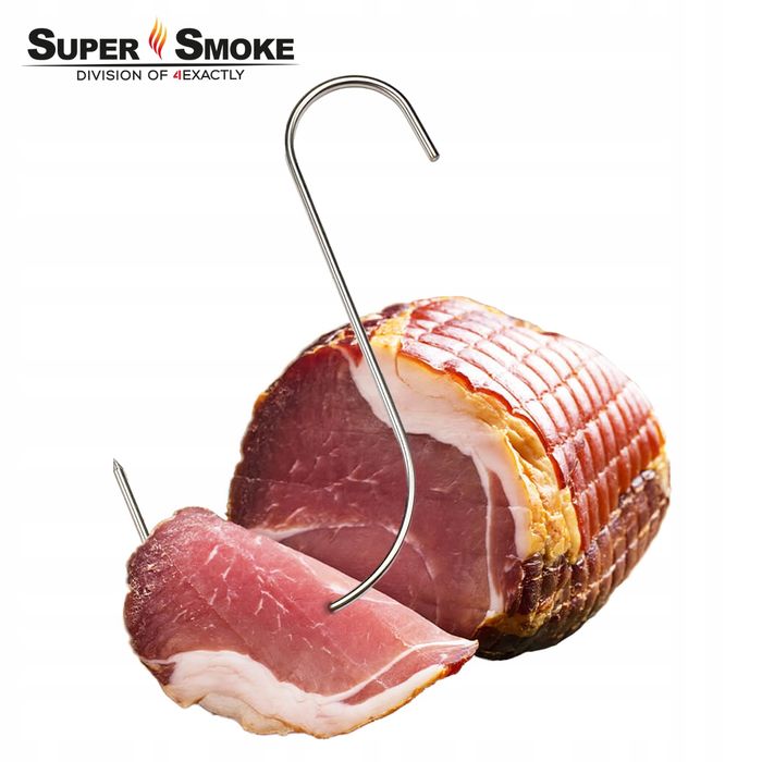 Hak Wędzarniczy Super Smoke typu "S" do mięs wędlin 3mm 15cm Premium