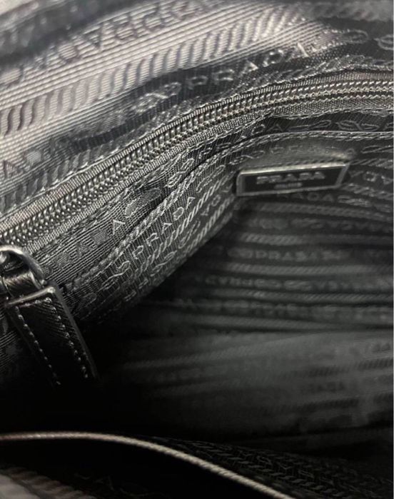 Сумка Prada Re-Nylon 1BC421 нейлонова чорна чоловіча