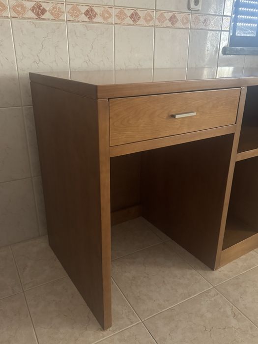 Secretária madeira de pinho mel maciço