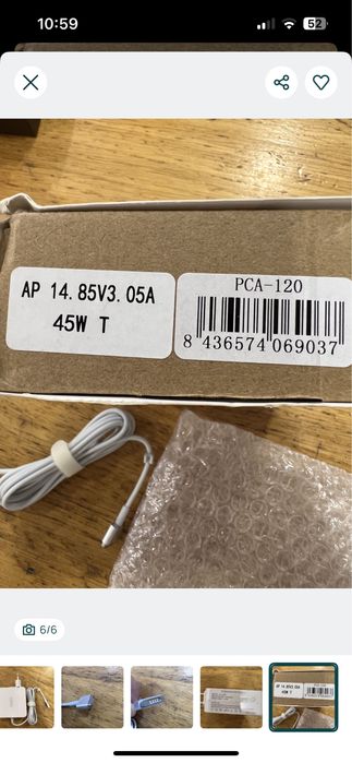 Carregador Accetel PCA-120 Apple MacBook 45W - NOVO