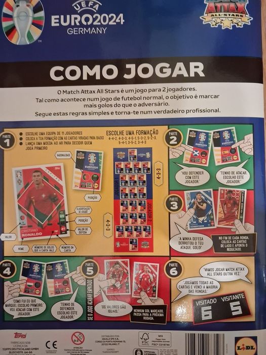 Caderneta  Topps Match Attax UEFA Euro 2024
