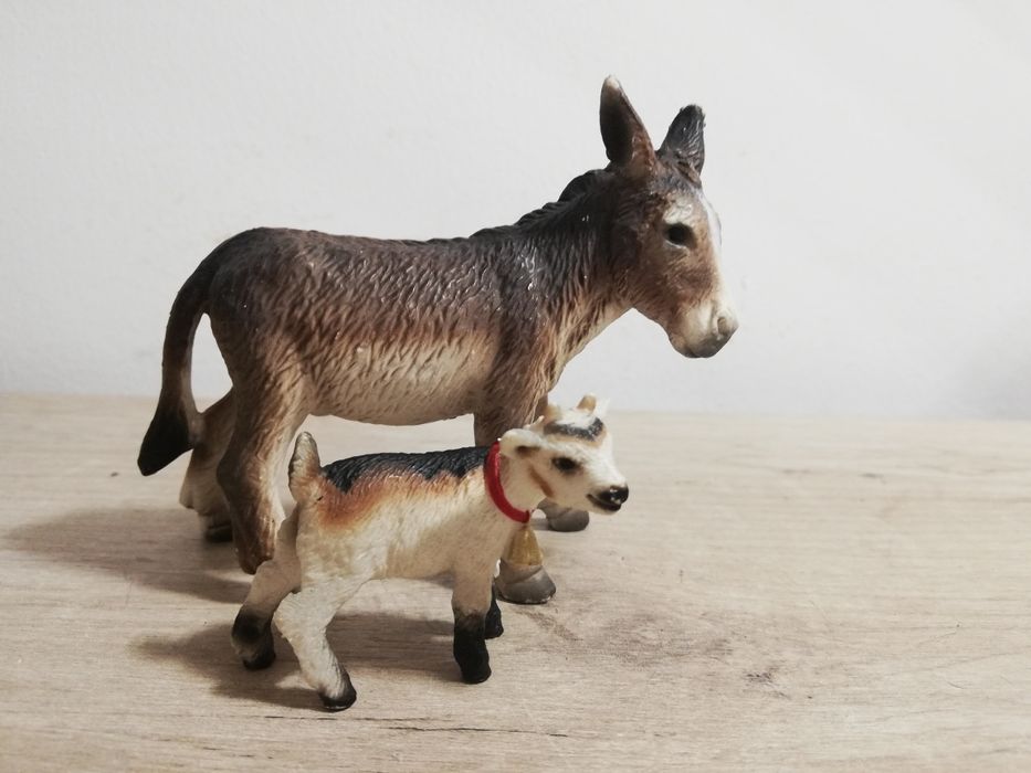 Schleich collecta osioł koza figurka