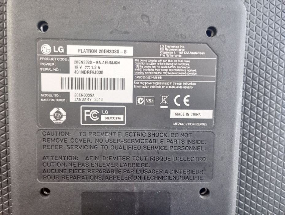 Monitor LG 19.5 cali