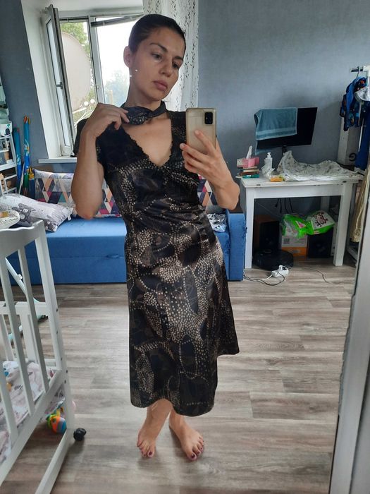 Деловое винтажное платье в стиле 40-х 50-х пин-ап ретро Mexx р.38 М