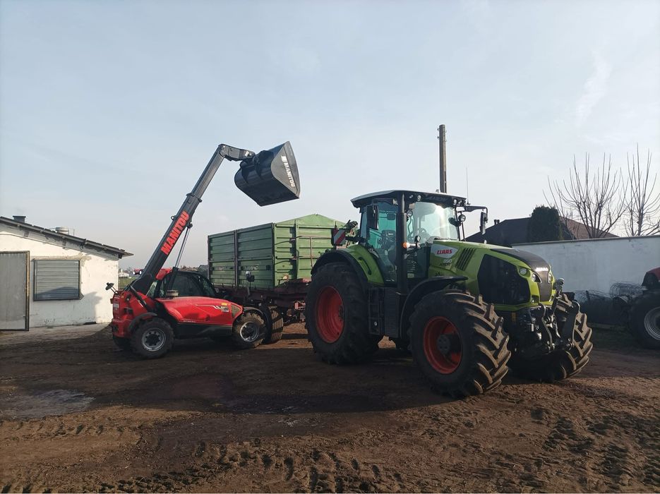 Usługi ładowarką teleskopową Manitou