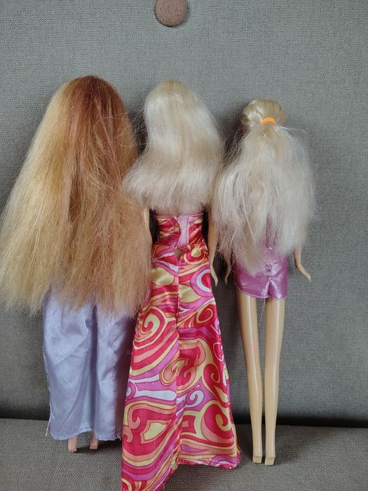 Lalki typu Barbie lata 90 ,zestaw 3 szt.
