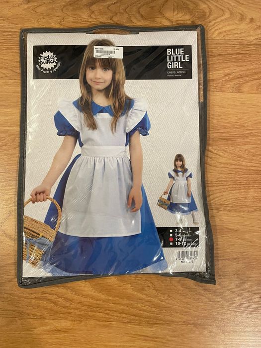 Fato carnaval Alice no pais das maravilhas